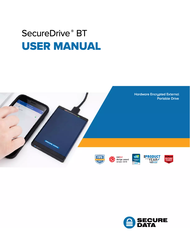 Página 1 del manual Manual de usuario SecureData SecureDrive BT