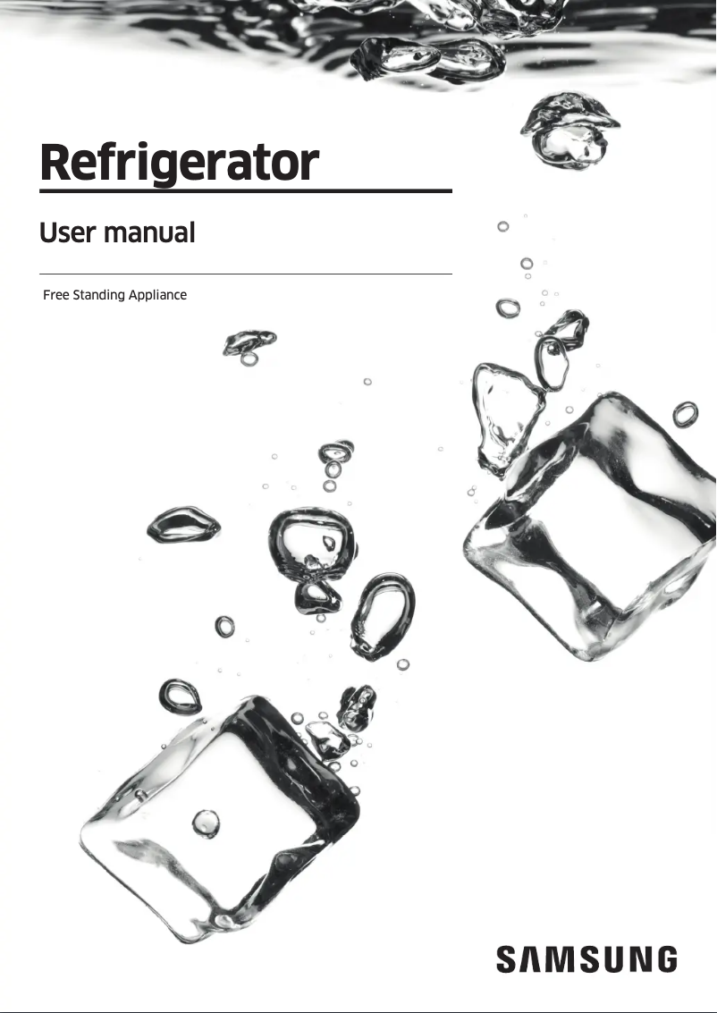 Page 1 de la notice Manuel utilisateur Samsung RS62R5011M9