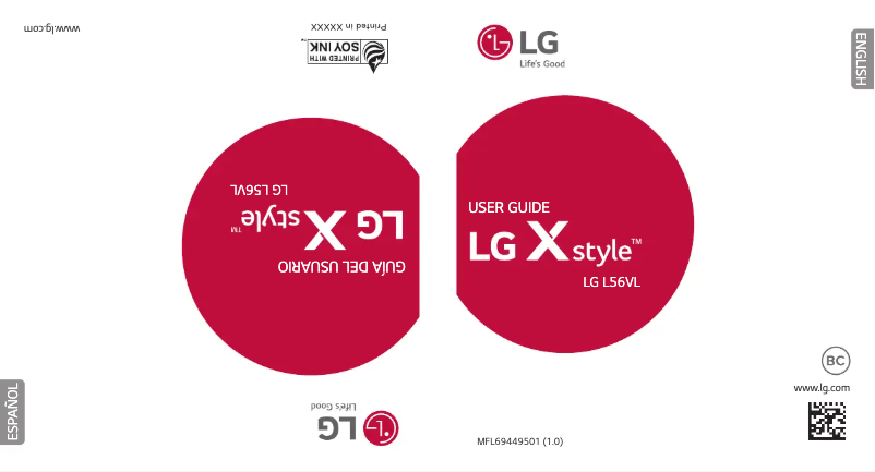 Image de la première page du manuel de l'appareil X Style