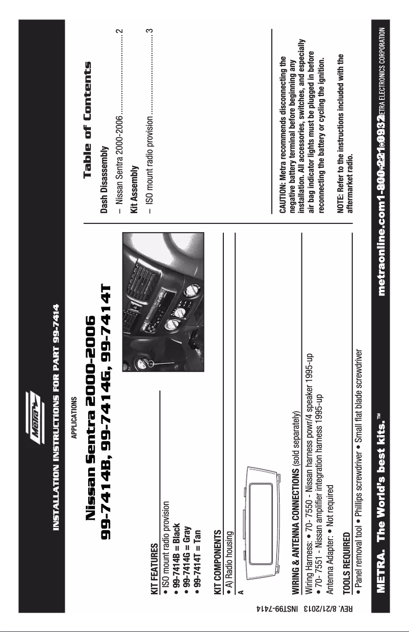 Image de la première page du manuel de l'appareil 99-7414G