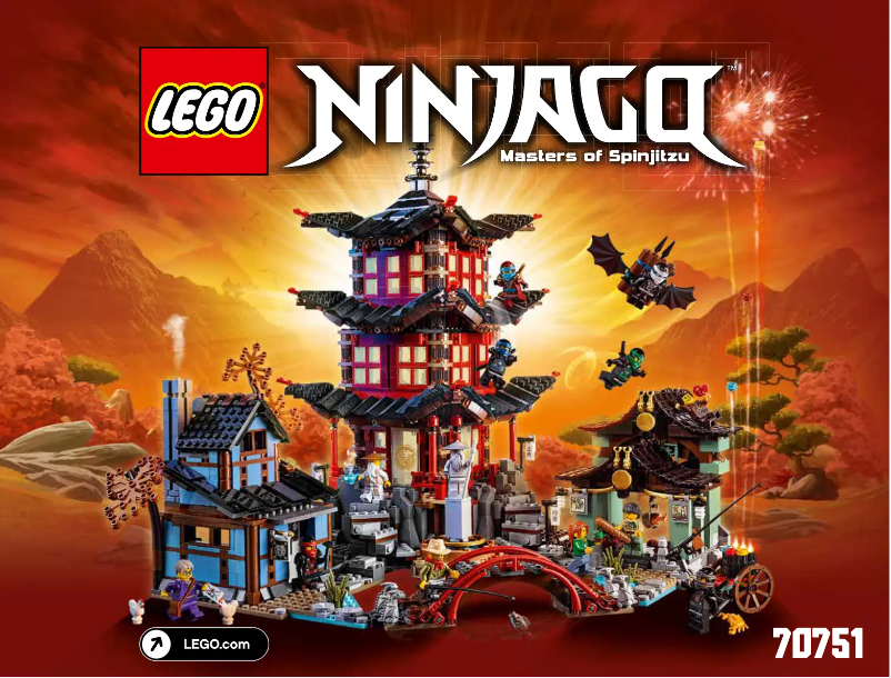 Page 1 de la notice Manuel utilisateur Lego Ninjago 70751