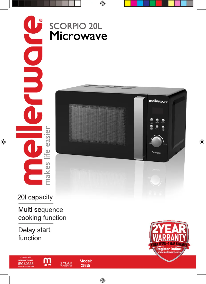 Página 1 del manual Manual de usuario Mellerware Scorpio 26855