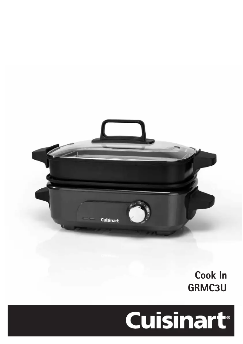 Image de la première page du manuel de l'appareil Cook In GRMC3U