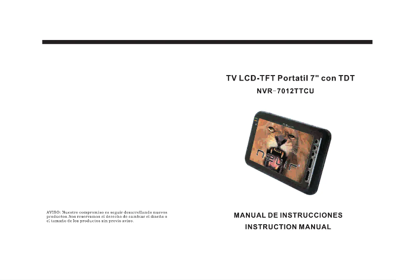 Page 1 de la notice Manuel utilisateur Nevir NVR7012