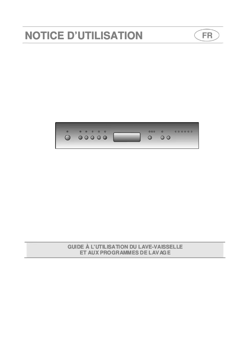 Page 1 de la notice Manuel utilisateur Smeg LSP1449B