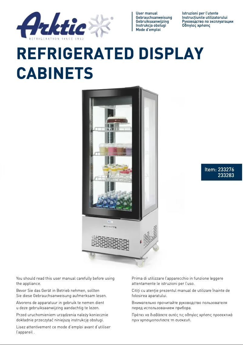 Page n°1 - Manuel utilisateur Arktic 233276