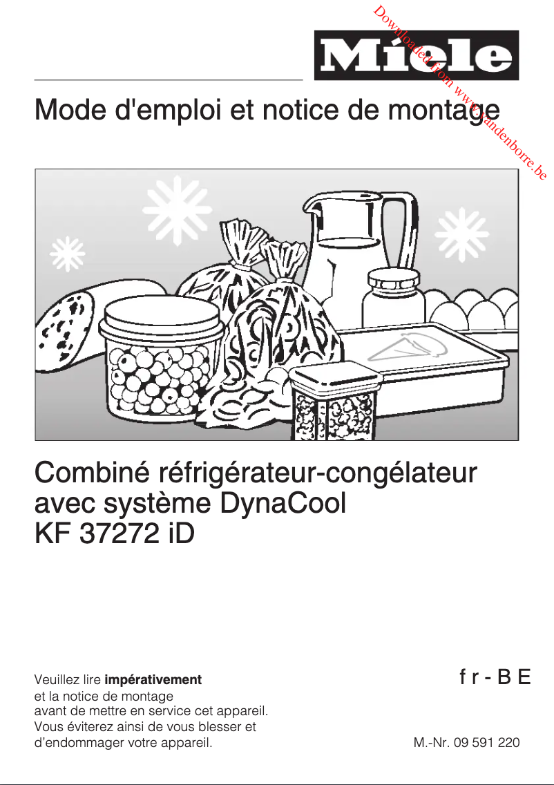 Page 1 de la notice Manuel utilisateur Miele KF 37272 iD