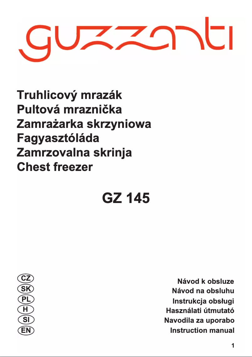 Image de la première page du manuel de l'appareil GZ 145