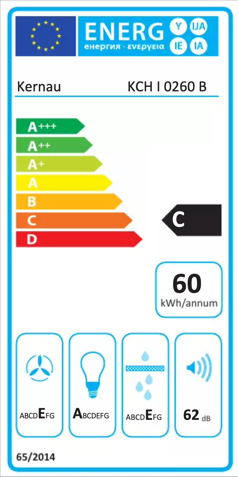Page n°1 - Label énergétique Kernau KCH I 0260 B