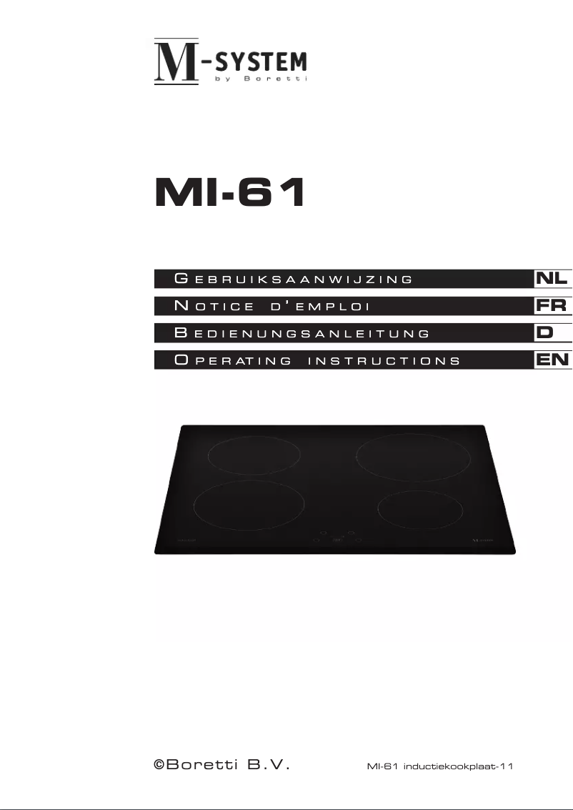 Image de la première page du manuel de l'appareil MI-61