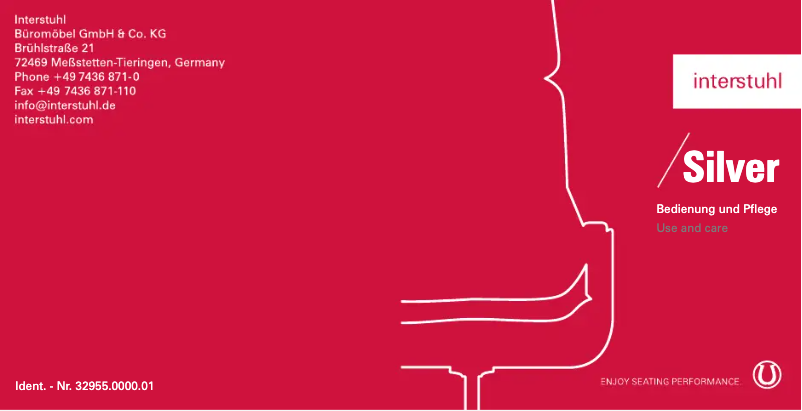 Page n°1 - Manuel utilisateur Interstuhl Silver 191S