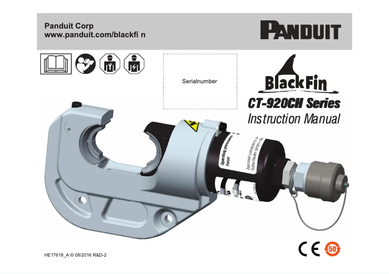 Page n°1 - Manuel utilisateur Panduit CT-920CH
