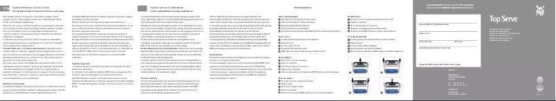 Page n°1 - Manuel utilisateur WMF 60.5485.6090