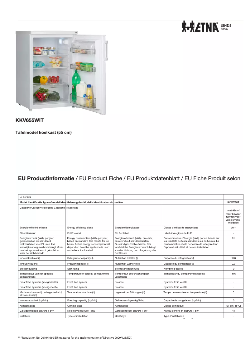 Image de la première page du manuel de l'appareil KKV655WIT