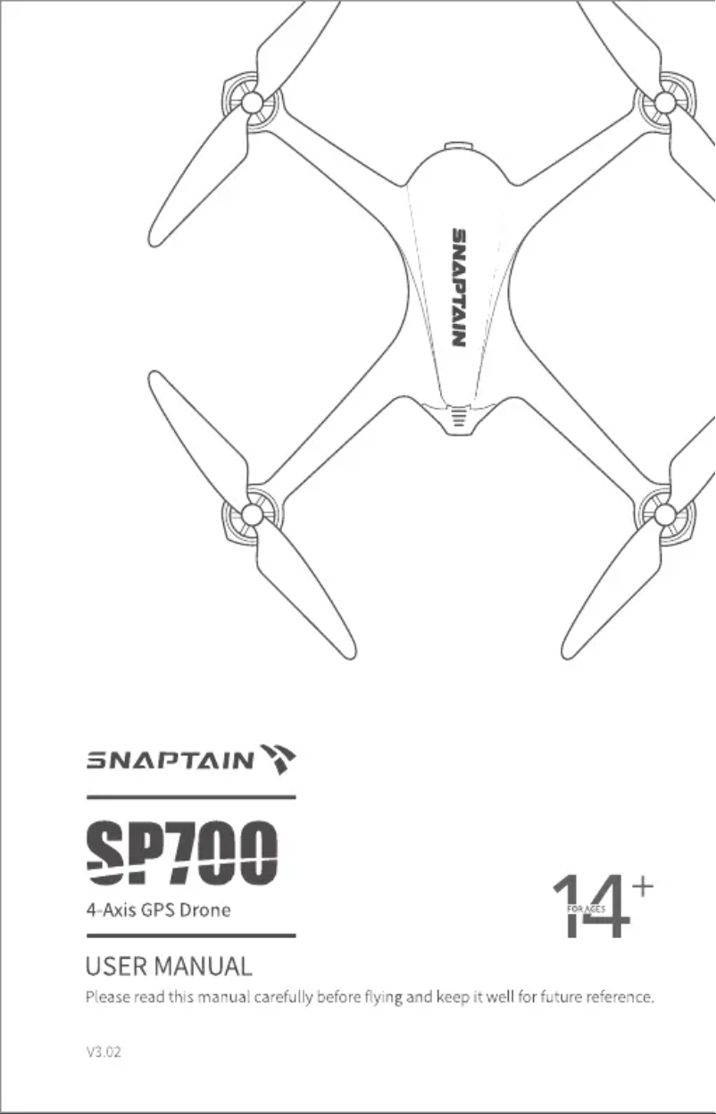 Page n°1 - Manuel utilisateur Snaptain SP700