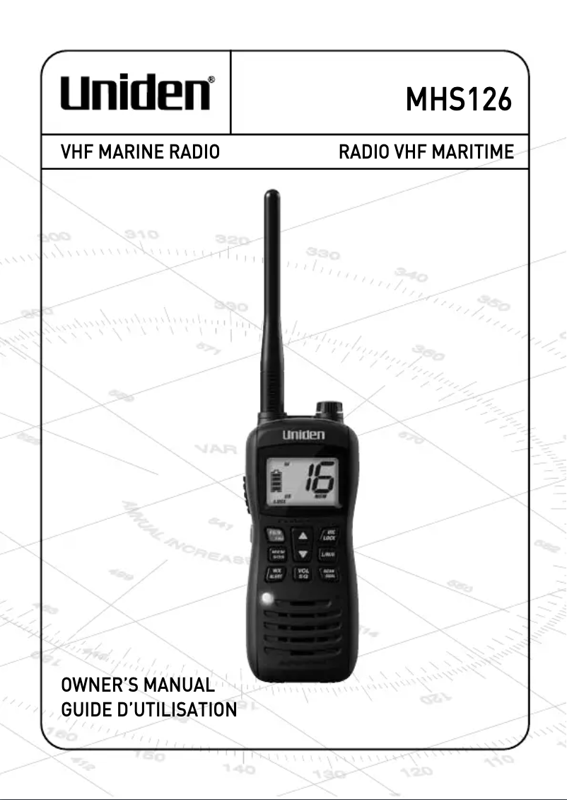Page 1 de la notice Manuel utilisateur Uniden MHS126