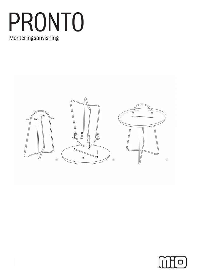 Image de la première page du manuel de l'appareil Pronto