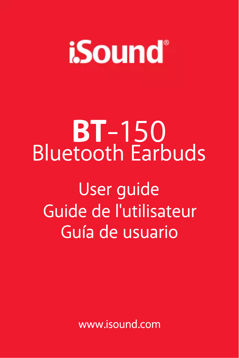 Image de la première page du manuel de l'appareil BT-150