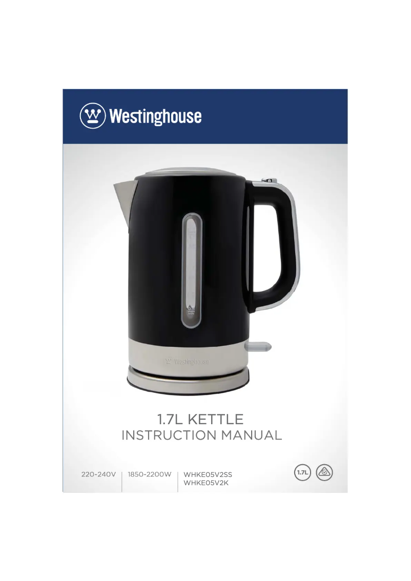 Image de la première page du manuel de l'appareil WHKE05V2K