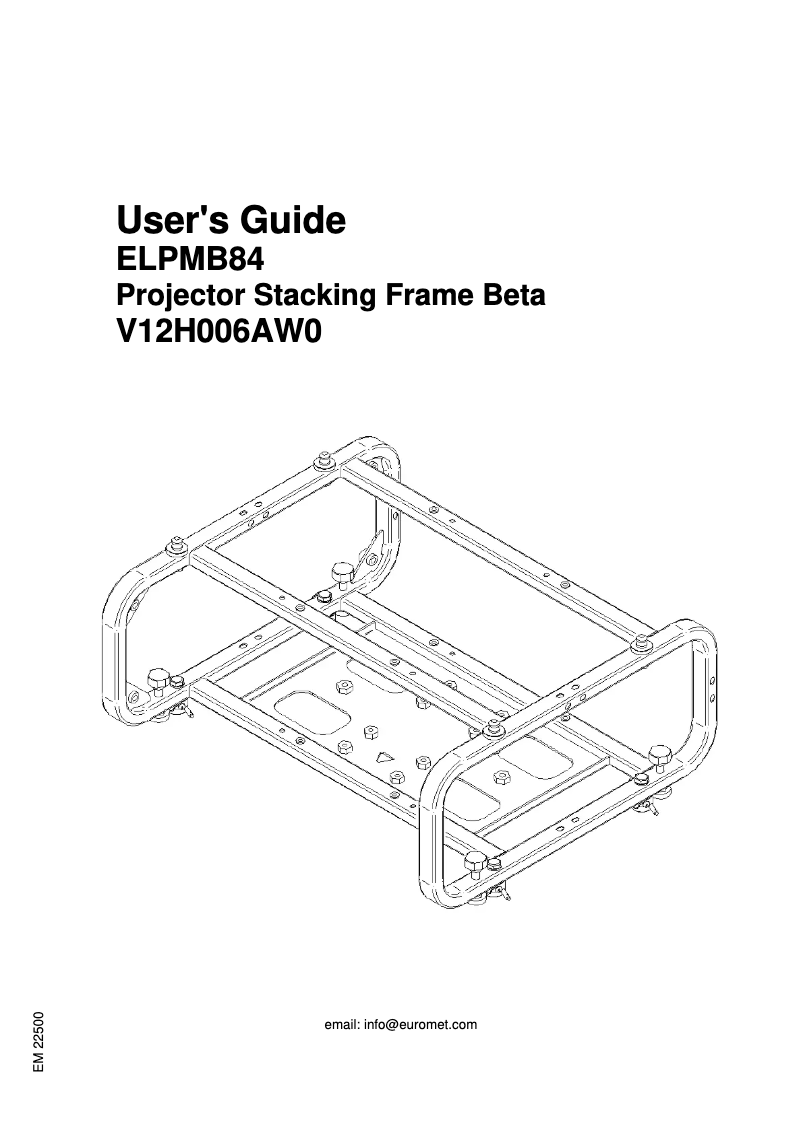 Page 1 de la notice Manuel utilisateur Epson ELPMB76