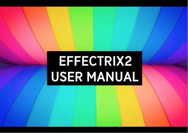 Image de la première page du manuel de l'appareil Effectrix2