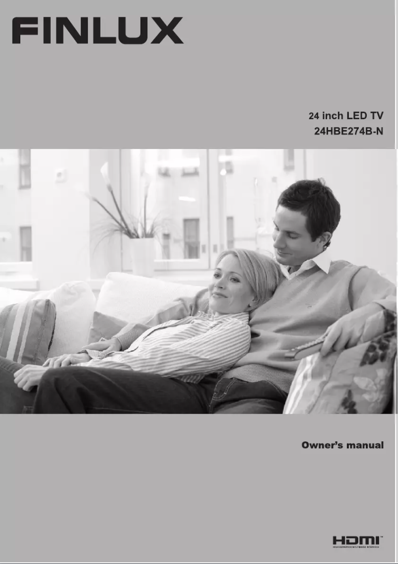 Page 1 de la notice Manuel utilisateur Finlux 24HBE274B-N
