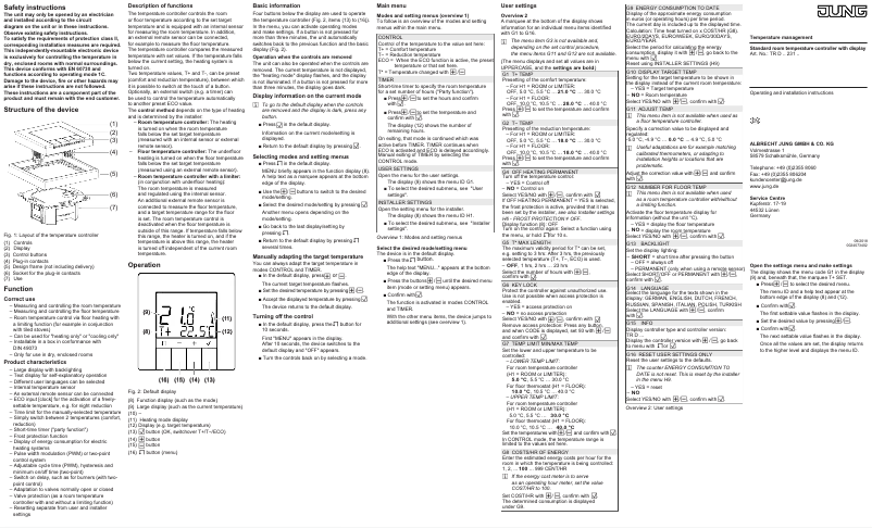 Image de la première page du manuel de l'appareil TRDA523048WW
