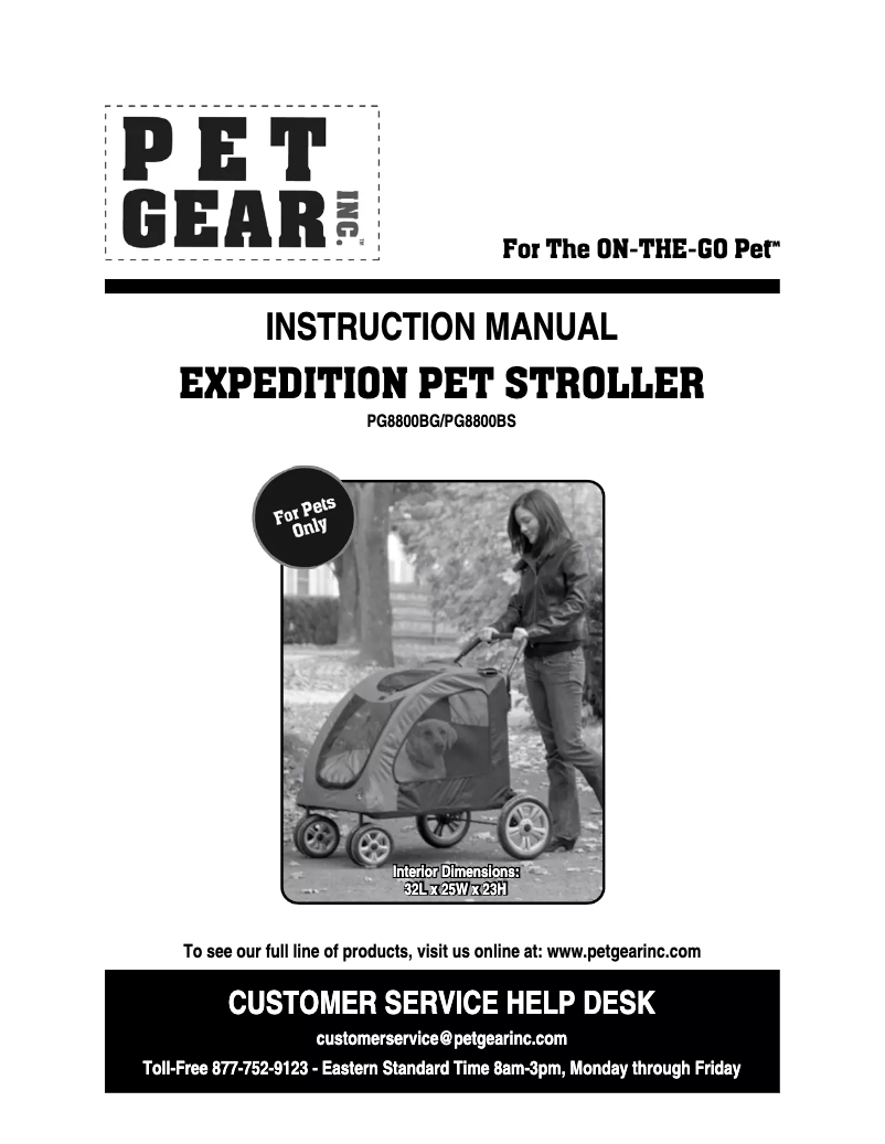 Page 1 de la notice Manuel utilisateur Pet Gear Expedition