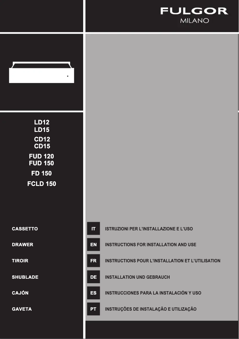 Image de la première page du manuel de l'appareil FCLD 150 BK