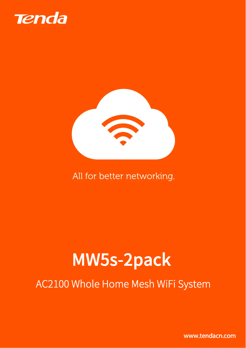 Page 1 de la notice Fiche technique Tenda Nova MW5s