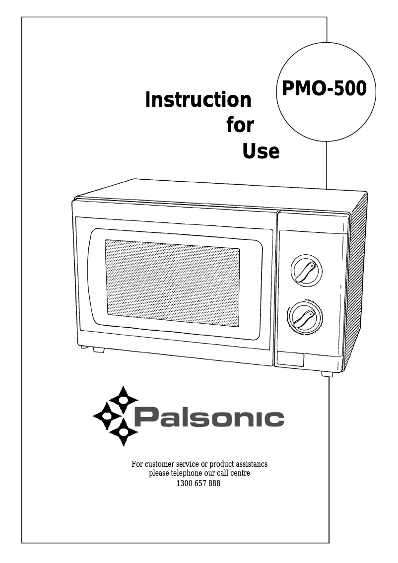 Page 1 de la notice Manuel utilisateur Palsonic PMO-500
