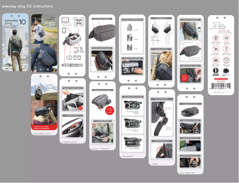 Image de la première page du manuel de l'appareil Everyday Sling 5L