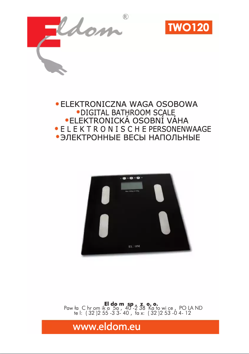 Page 1 de la notice Manuel utilisateur Eldom TWO120