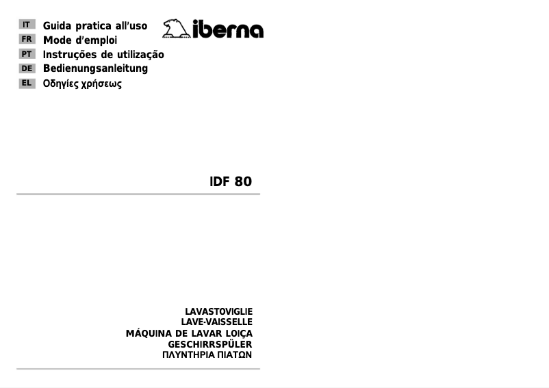 Page n°1 - Manuel utilisateur Iberna IDF 80