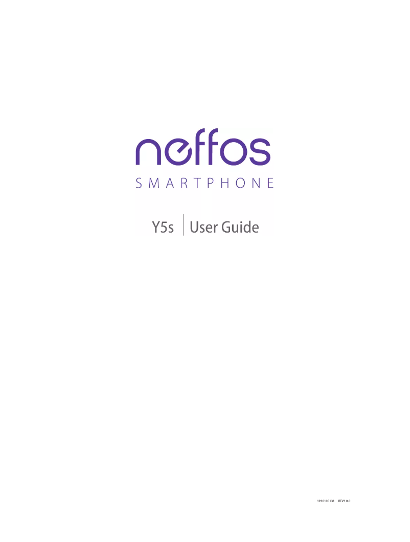 Page n°1 - Manuel utilisateur Neffos Y5s