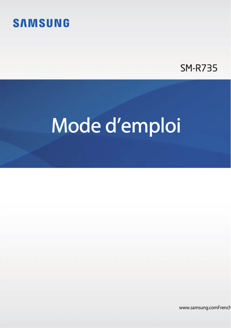 Page 1 de la notice Manuel utilisateur Samsung Gear S2 Classic