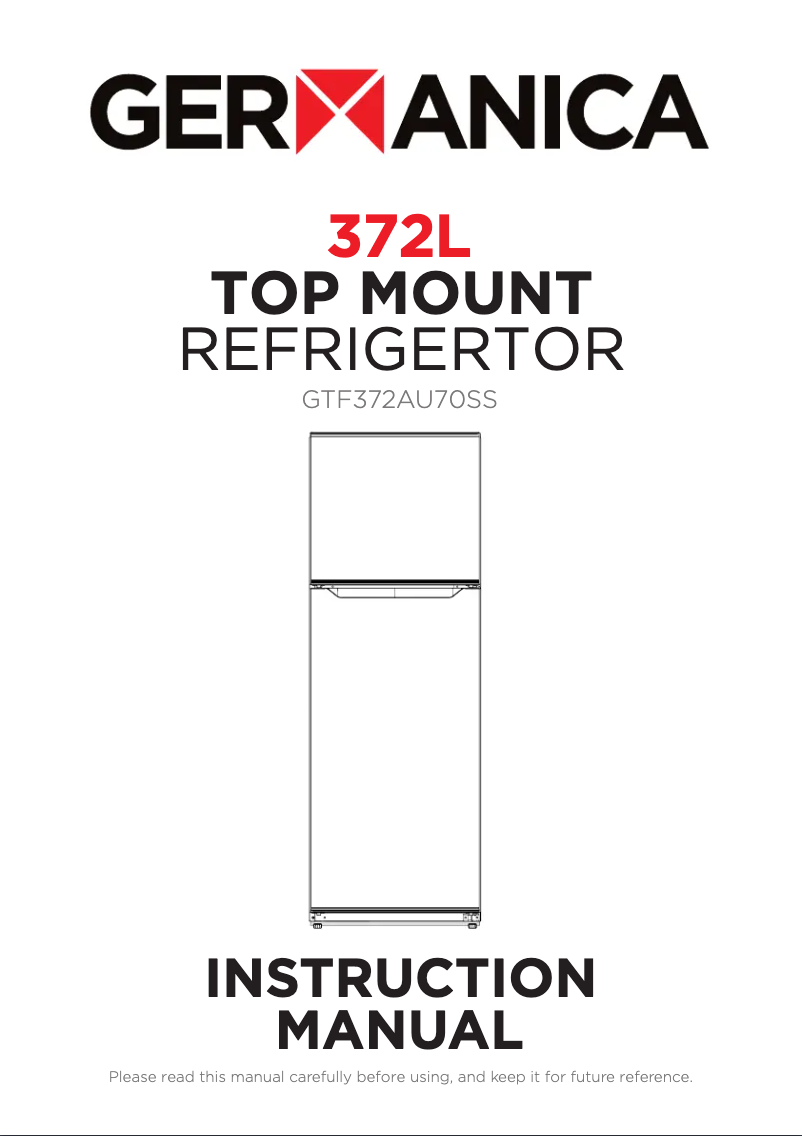 Page 1 de la notice Manuel utilisateur Germanica GTF372AU70SS