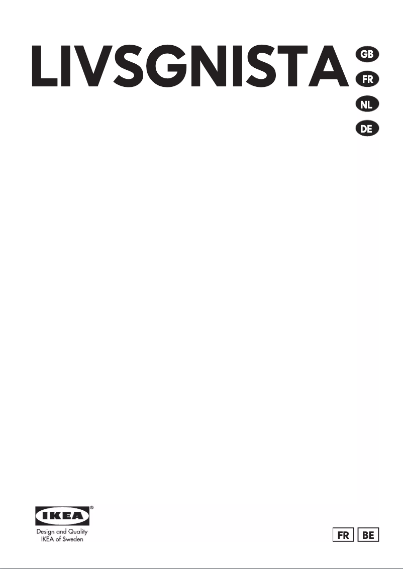 Image de la première page du manuel de l'appareil LIVSGNISTA