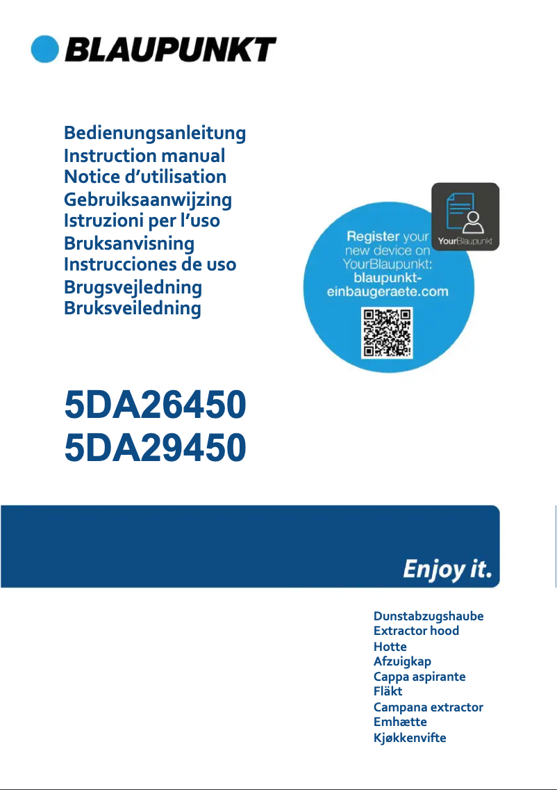 Page n°1 - Manuel utilisateur Blaupunkt 5DA29450