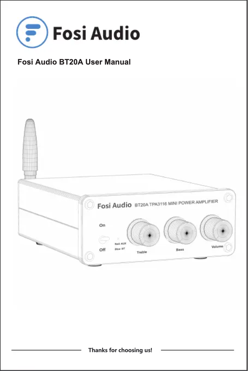 Image de la première page du manuel de l'appareil BT20A