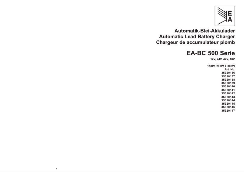 Page n°1 - Manuel utilisateur EA Elektro Automatik BC-542-06-RT