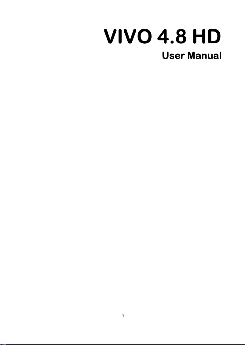 Image de la première page du manuel de l'appareil Vivo 4.8 HD