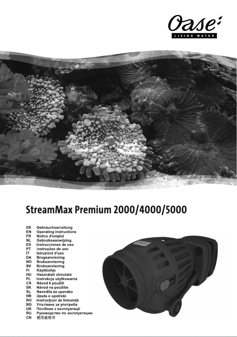 Image de la première page du manuel de l'appareil StreamMax Premium 4000