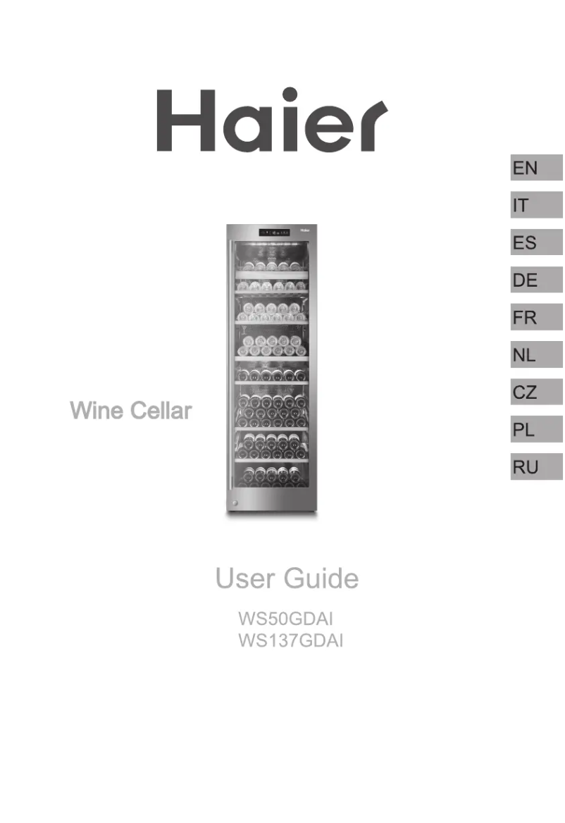 Page 1 de la notice Manuel utilisateur Haier WS137GDAI