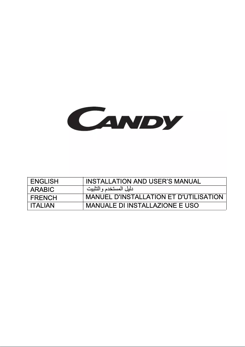Page 1 de la notice Manuel utilisateur Candy CFT62/4B