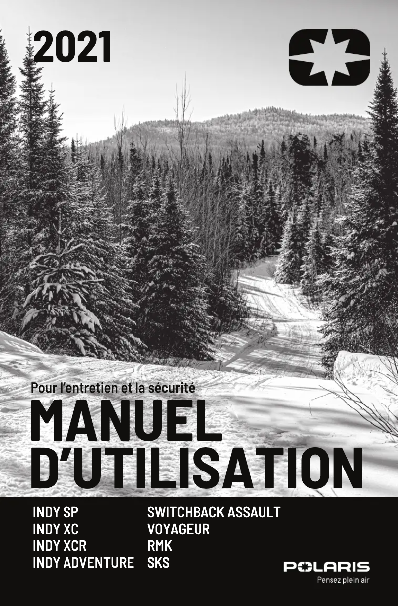 Image de la première page du manuel de l'appareil 600 Indy XC 137 (2021)