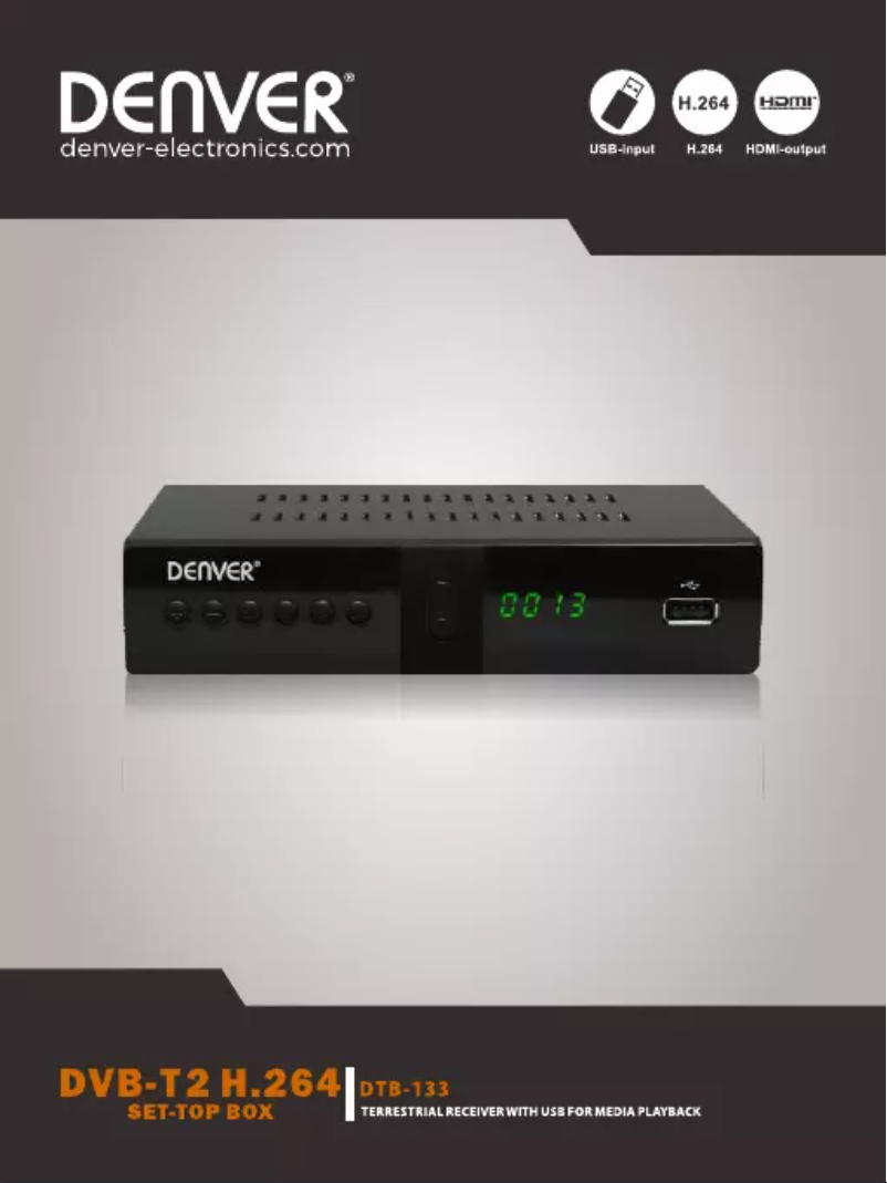 Page n°1 - Manuel utilisateur Denver DTB-133