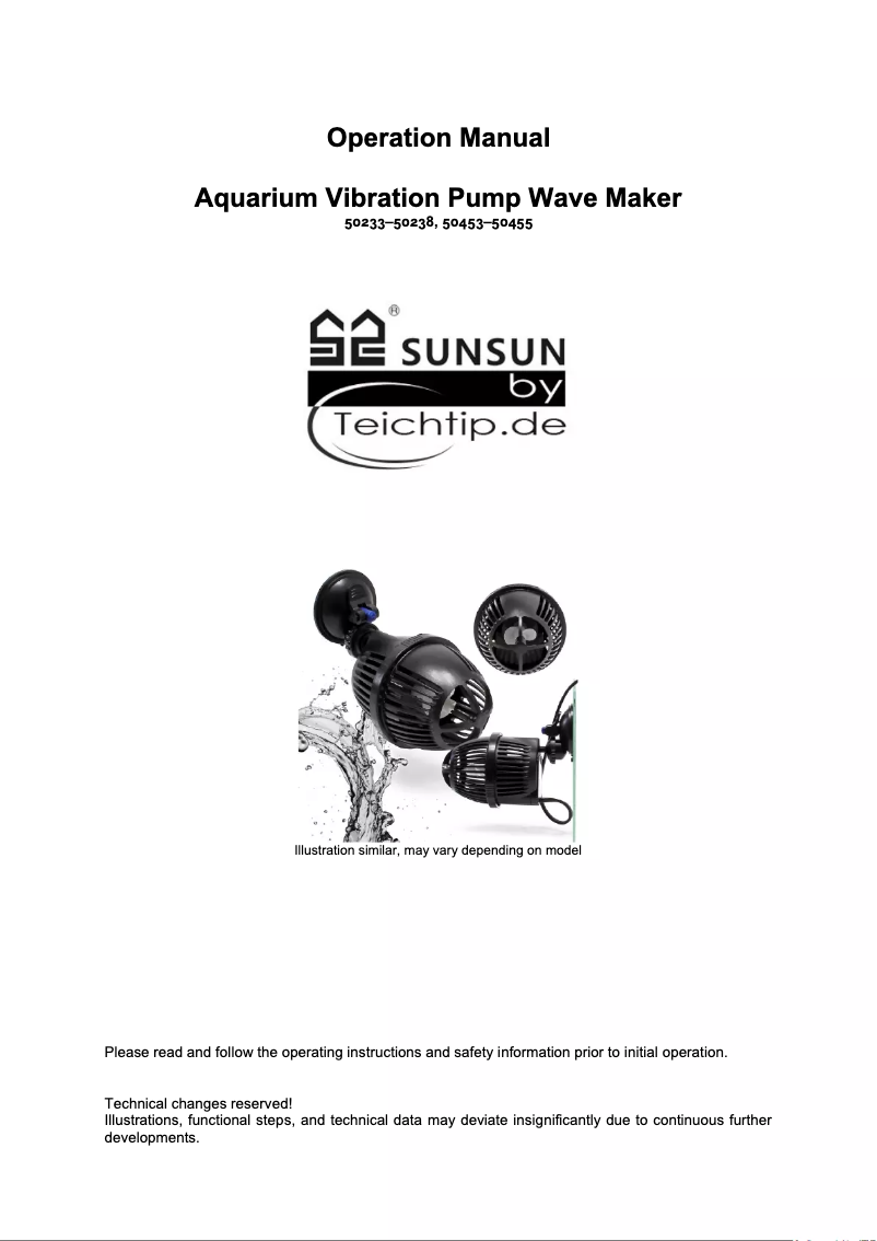 Image de la première page du manuel de l'appareil 50455