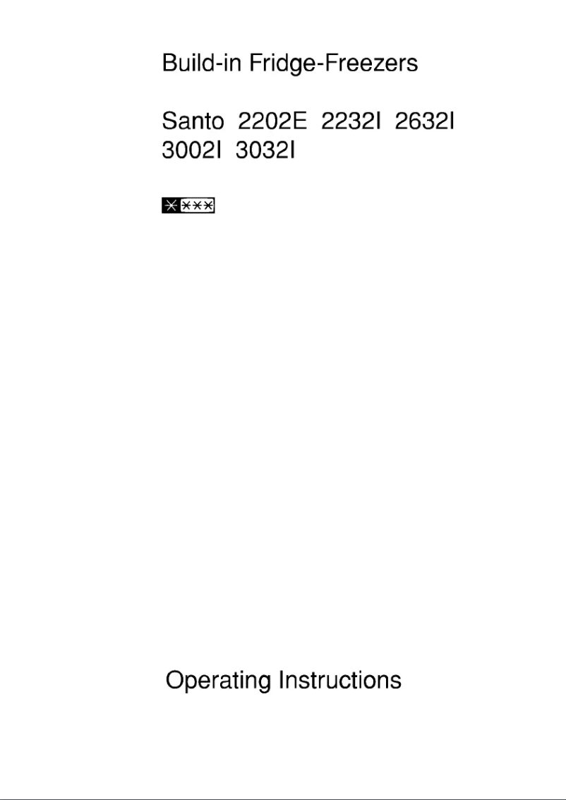 Image de la première page du manuel de l'appareil Santo 3002 i Glassline