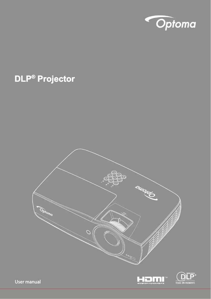 Page n°1 - Manuel utilisateur Optoma EH465